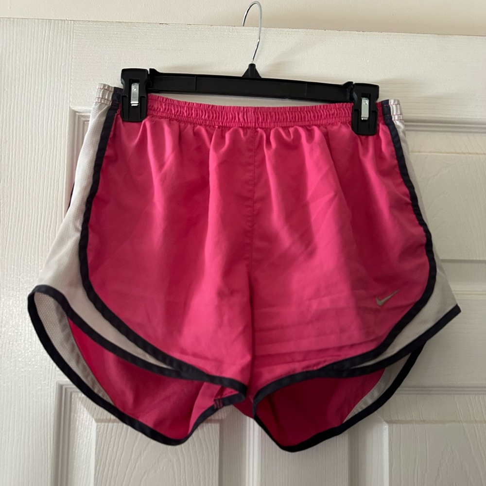 Nike Women's Athletic Shorts in Pink and Gray